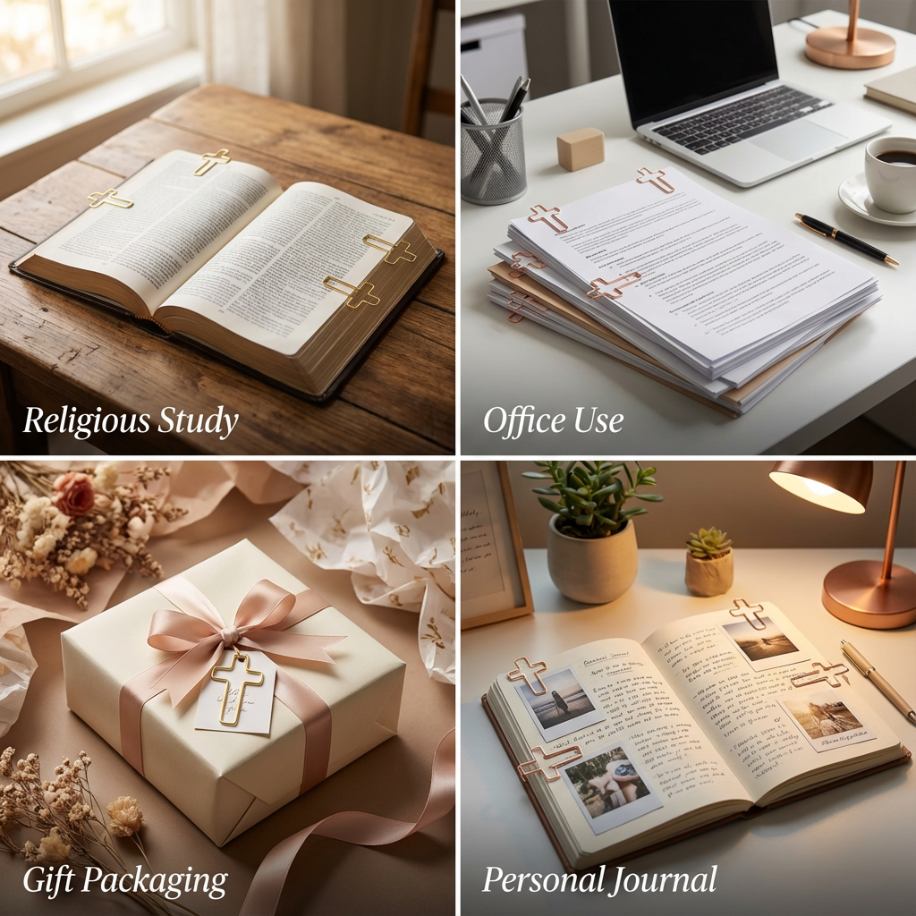 Cross Paperclip Bookmark-Spiritual & Stylish Dual-Use Accessory for Readers
