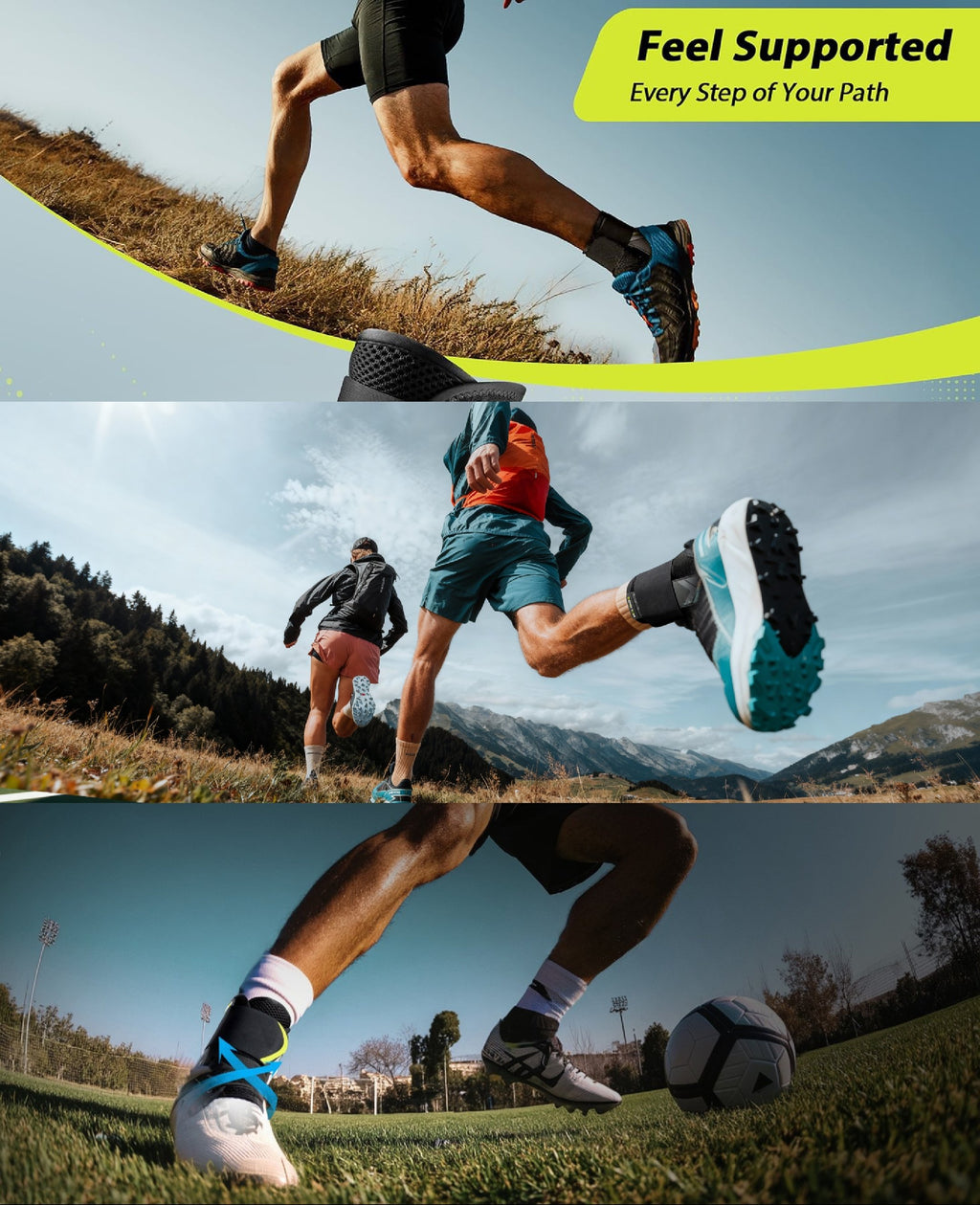 🔥Instant-Fit fotledsstöd – sidostabiliserat, halkfrit🎯