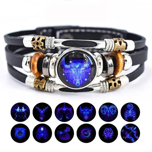 🌌 Armband med astrologiskt tecken som lyser upp i mörkret🌌