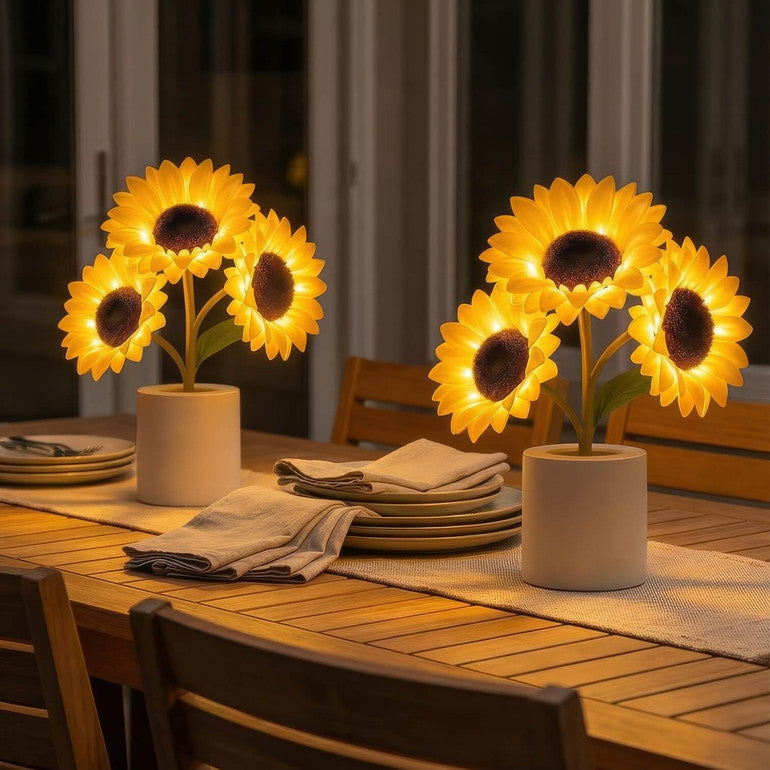 Glittrande solroslampa