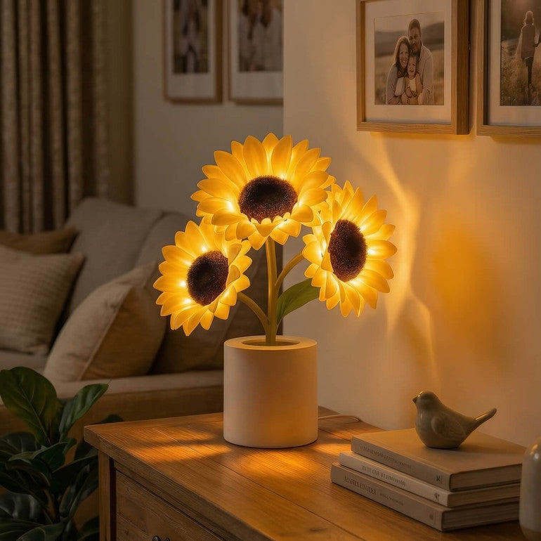 Glittrande solroslampa