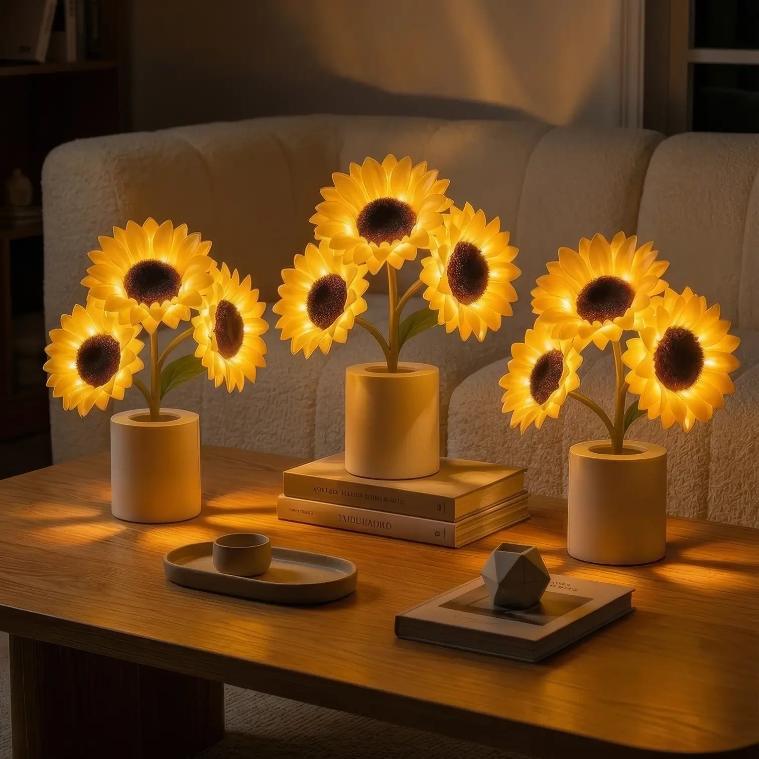 Glittrande solroslampa