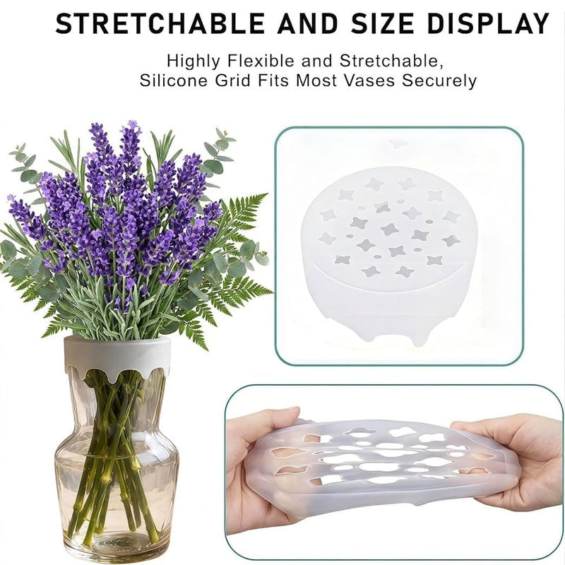 🌸Spiralformad blomstjälkhållare i silikon för ikebana