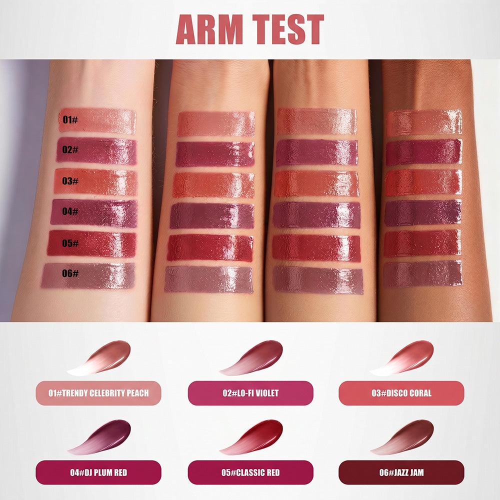 Mirror Gloss Lip Tint, Överföringssäker Långvarig Läppfärg