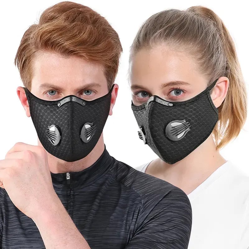 🔥SISTA DAGEN 50 % RABATT -- 💖Återanvändbar dammmask med kolfilter – utformad för en aktiv livsstil