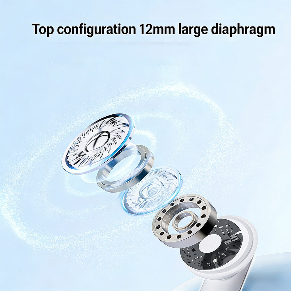 2-i-1 trådlösa Bluetooth-öronsnäckor med öronklämmor och öronproppar | 30 timmars speltid