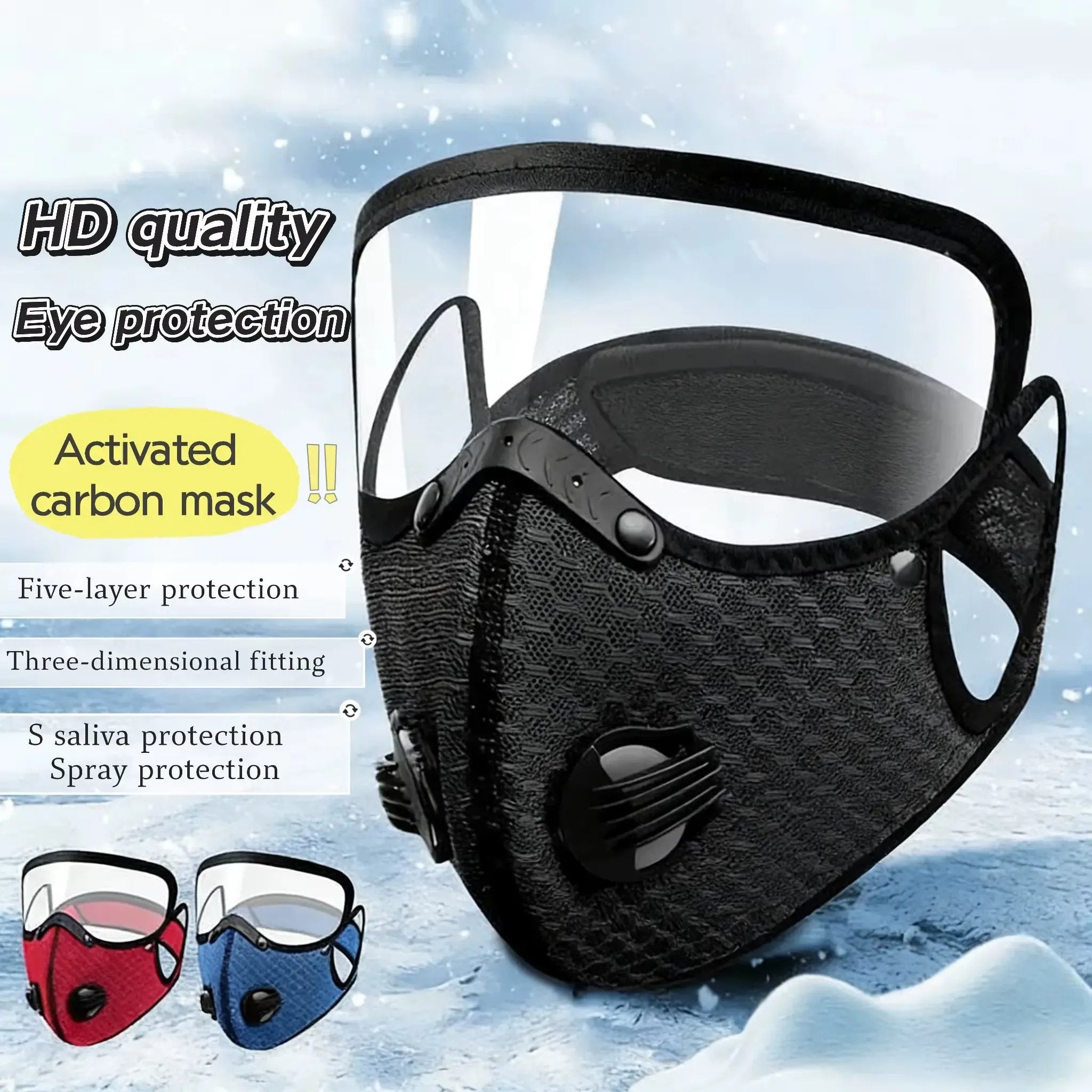 🔥SISTA DAGEN 50 % RABATT -- 💖Återanvändbar dammmask med kolfilter – utformad för en aktiv livsstil