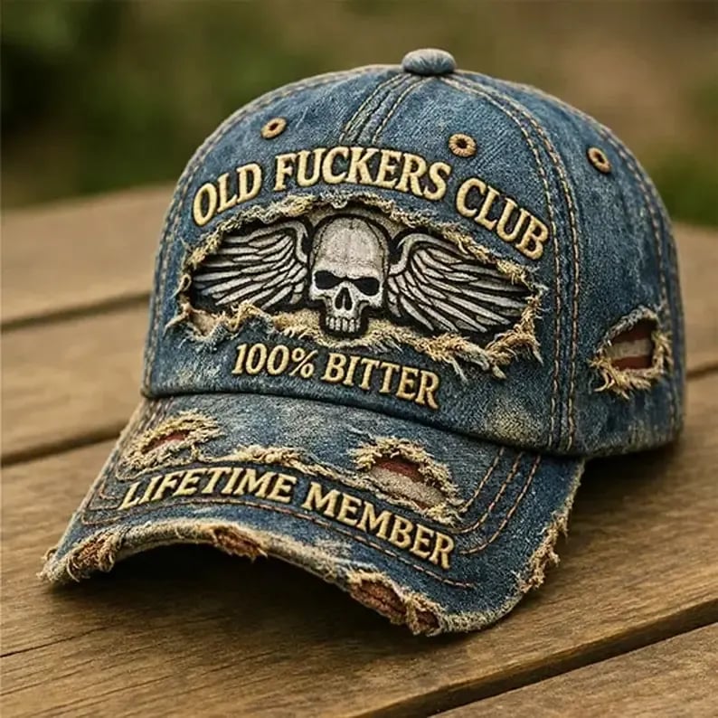 🧢Old F*ckers Club – Vintage-baseballkep