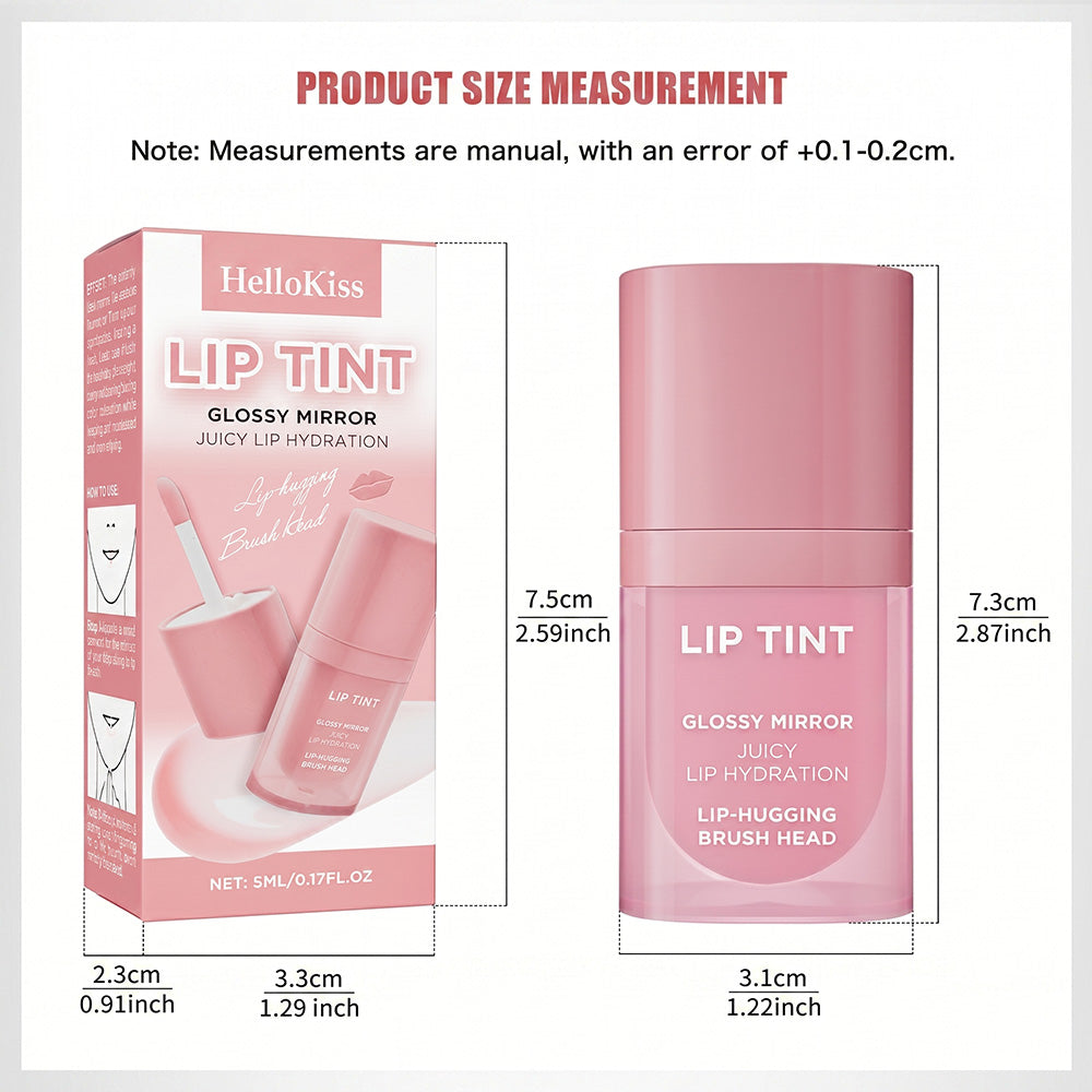 Mirror Gloss Lip Tint, Överföringssäker Långvarig Läppfärg