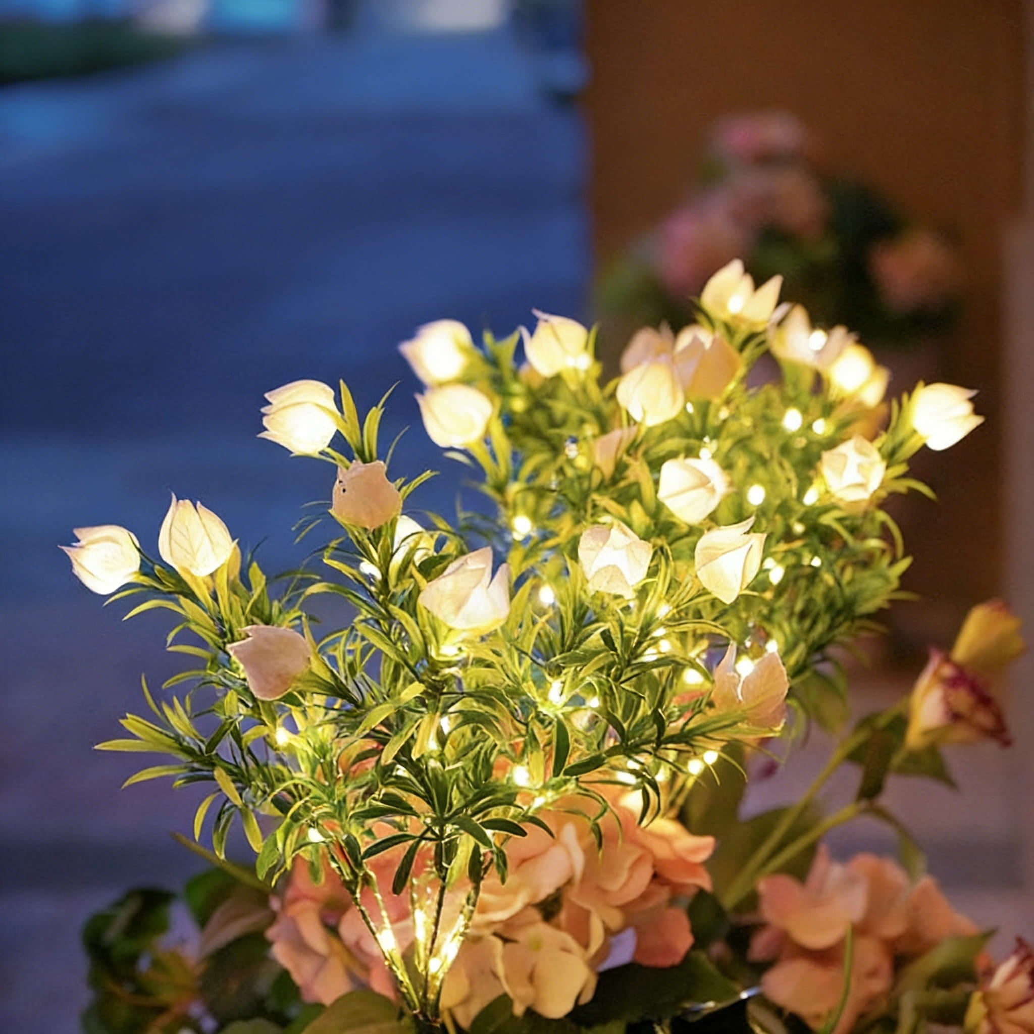 🌸Solcellsdrivna blomsterstake-lampor – vattentät trädgårdsdekoration