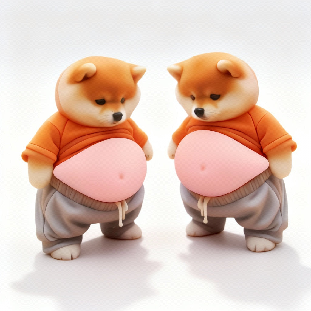 🐶¾Söt silikonleksak för hundar som skyddar mot stötar och minskar stress