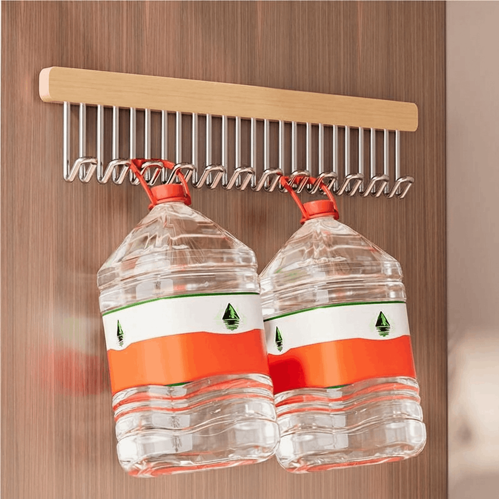 🌿Premium utdragbar klädhängare i trä