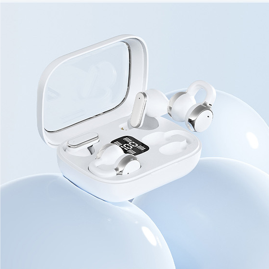 2-i-1 trådlösa Bluetooth-öronsnäckor med öronklämmor och öronproppar | 30 timmars speltid