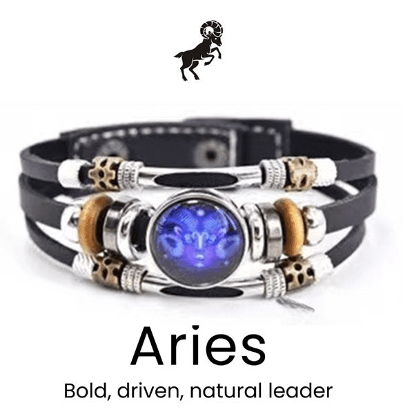 🌌 Armband med astrologiskt tecken som lyser upp i mörkret🌌
