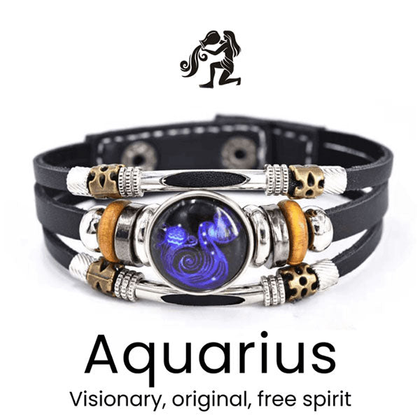 🌌 Armband med astrologiskt tecken som lyser upp i mörkret🌌