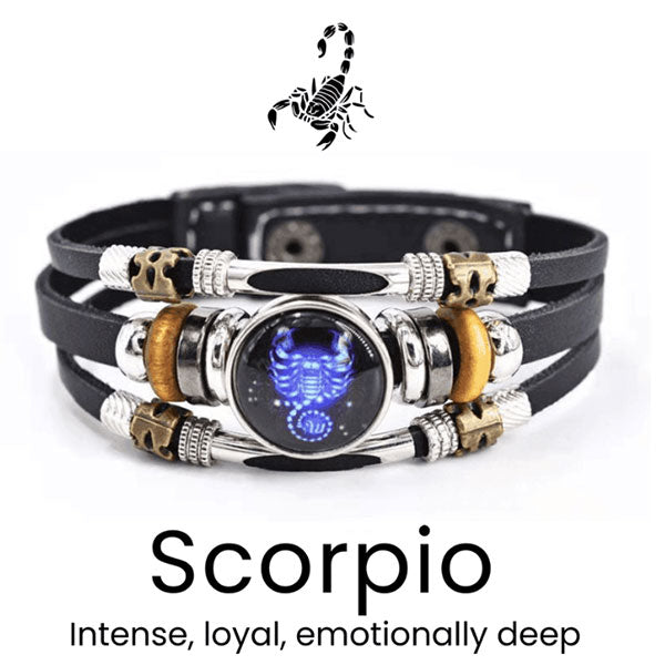 🌌 Armband med astrologiskt tecken som lyser upp i mörkret🌌