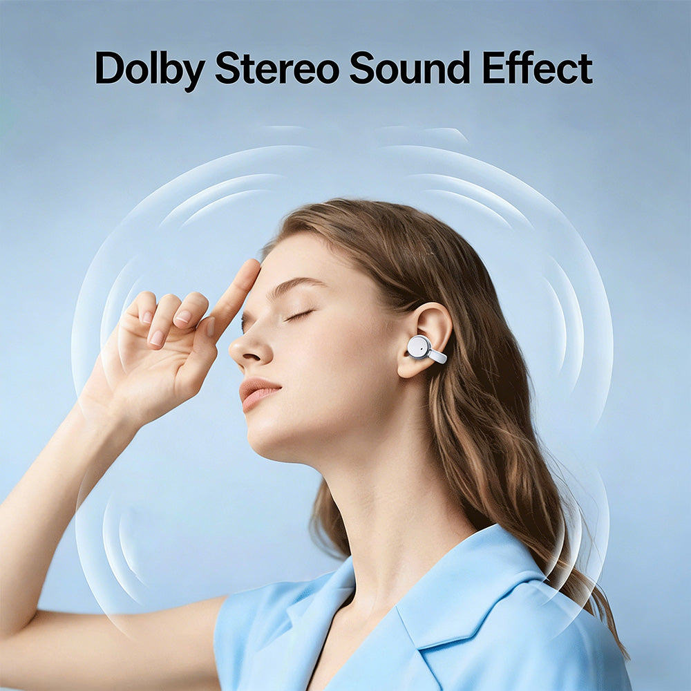 2-i-1 trådlösa Bluetooth-öronsnäckor med öronklämmor och öronproppar | 30 timmars speltid