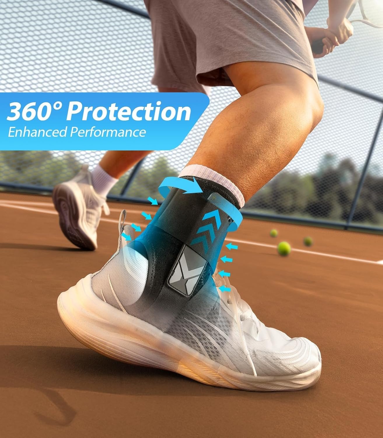 🔥Instant-Fit fotledsstöd – sidostabiliserat, halkfrit🎯