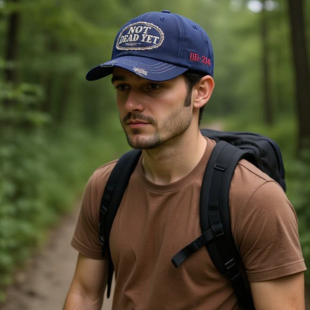 NOT DEAD YET - Vintage tvättad basebollkeps