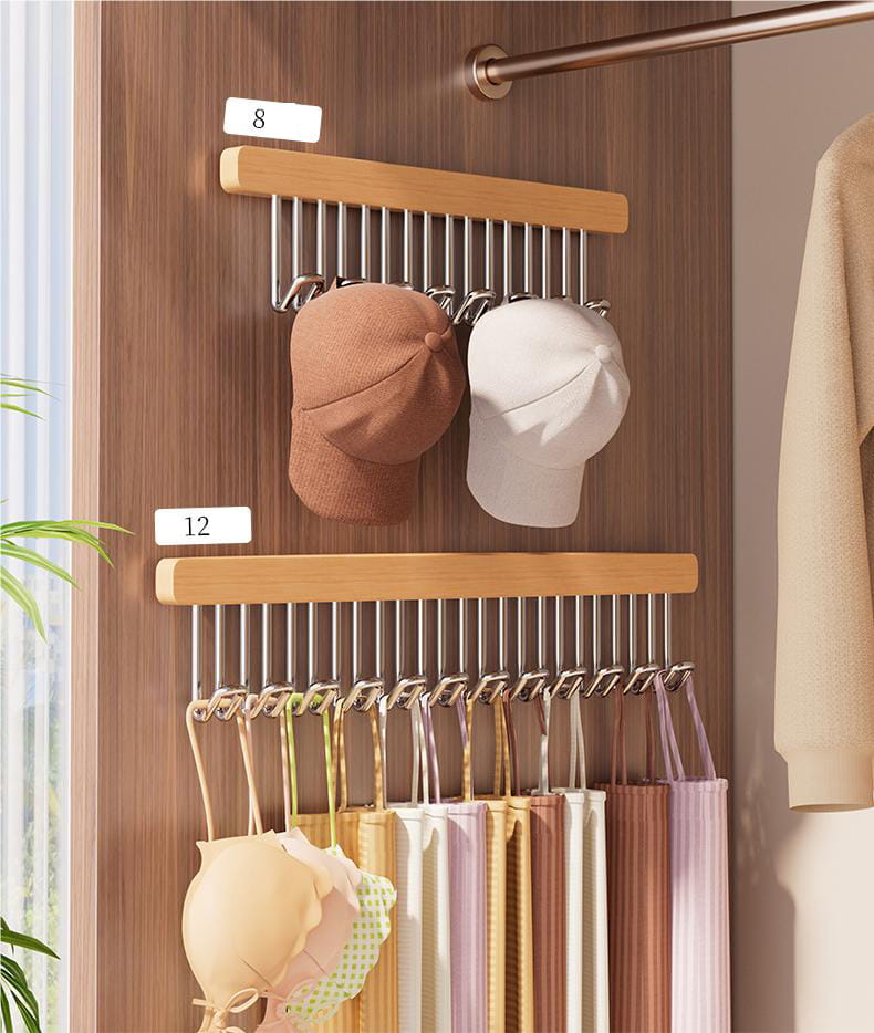 🌿Premium utdragbar klädhängare i trä