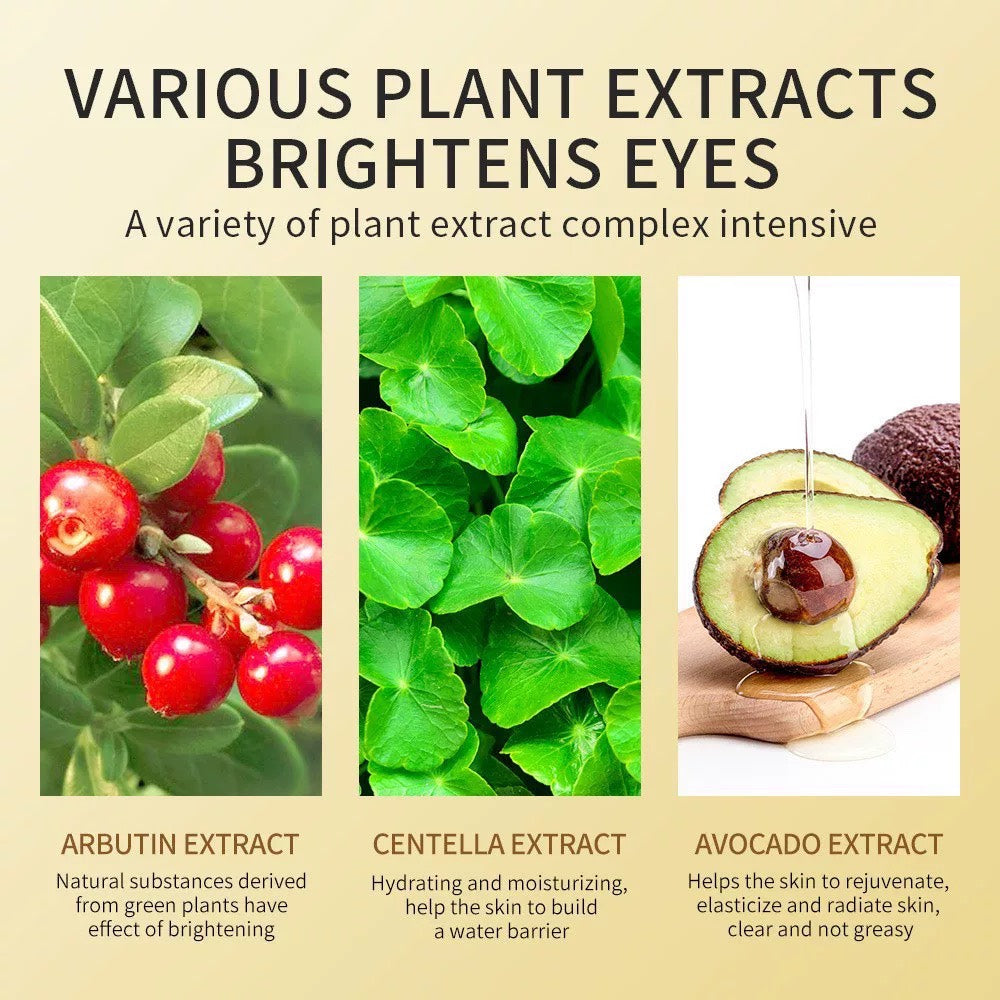 24K guld- och avokadoögonmask – motverkar åldrande av ögonen, ger dig en klarare blick