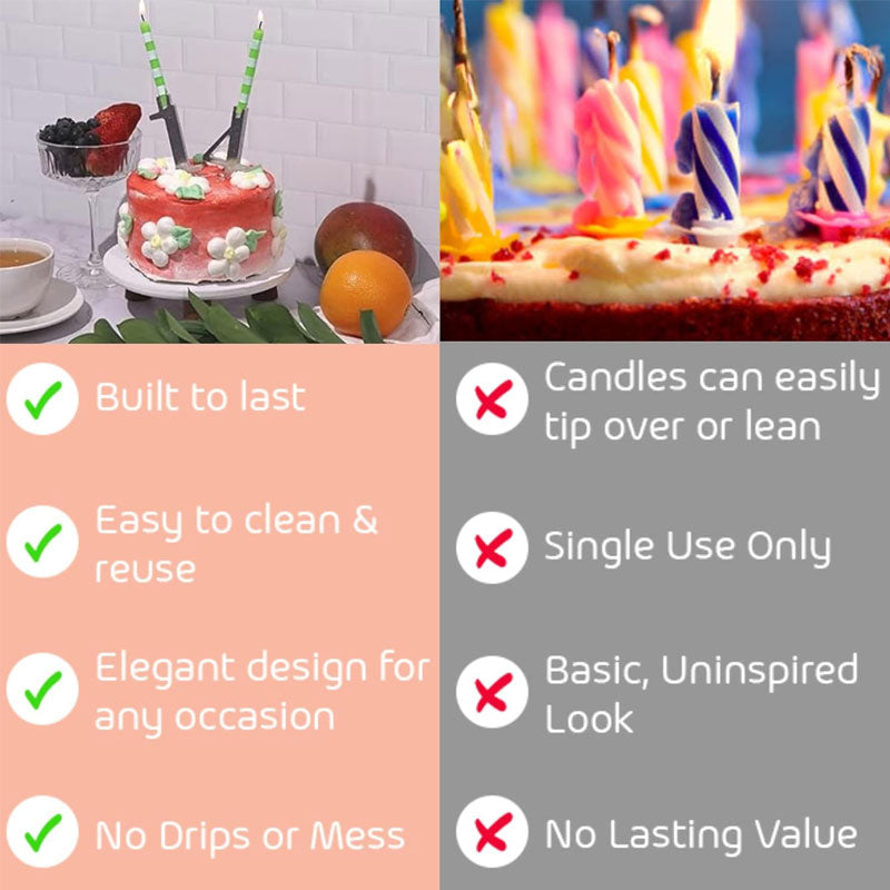 Digitalt födelsedagstårta ljuslykta set