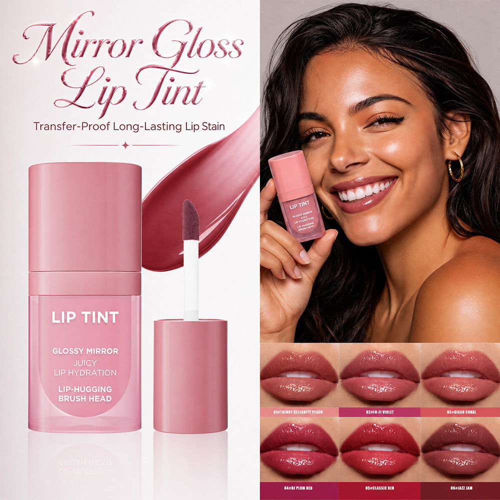 Mirror Gloss Lip Tint, Överföringssäker Långvarig Läppfärg