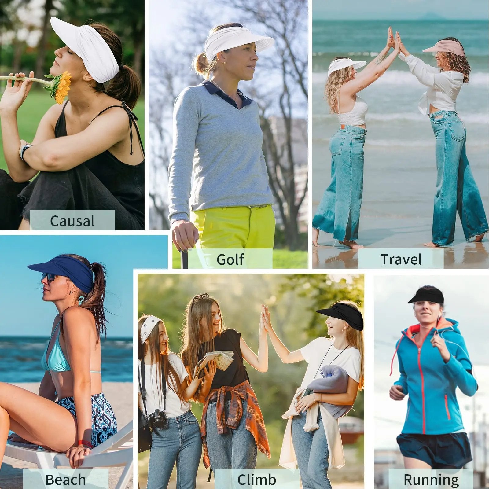 🔥Sista dagen – 50 % rabatt – Solskyddshatt för damer med UV-skydd UPF 50+
