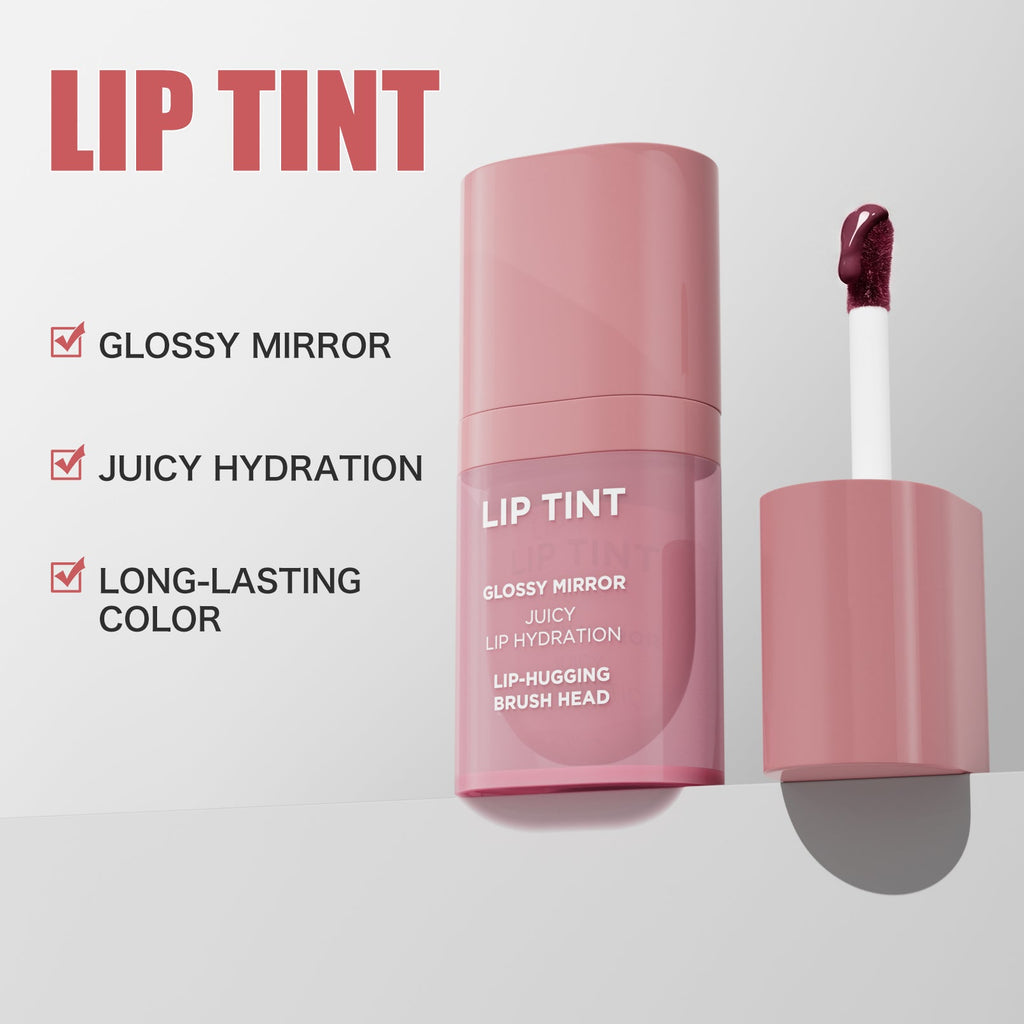 Mirror Gloss Lip Tint, Överföringssäker Långvarig Läppfärg
