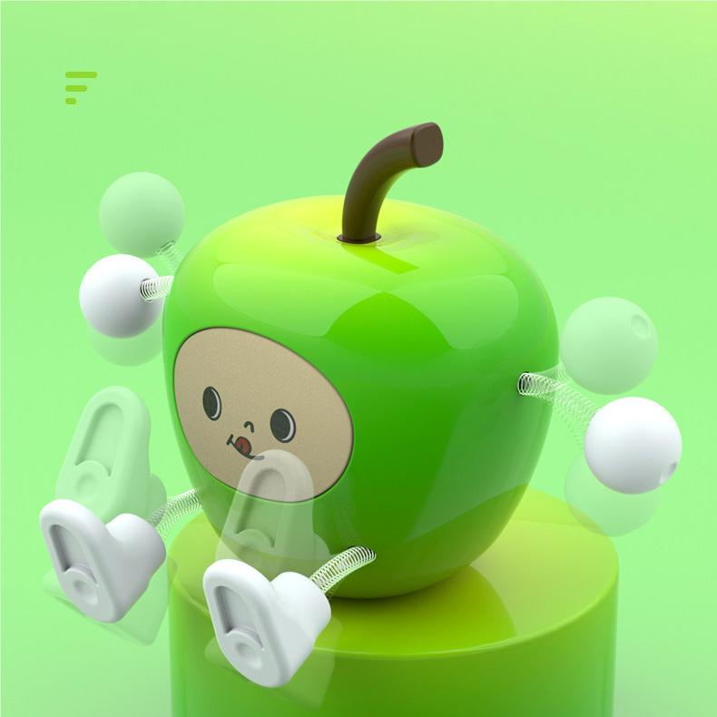 Wiggly Apple Car Decor för instrumentbrädan - Söt instrumentbrädesprydnad