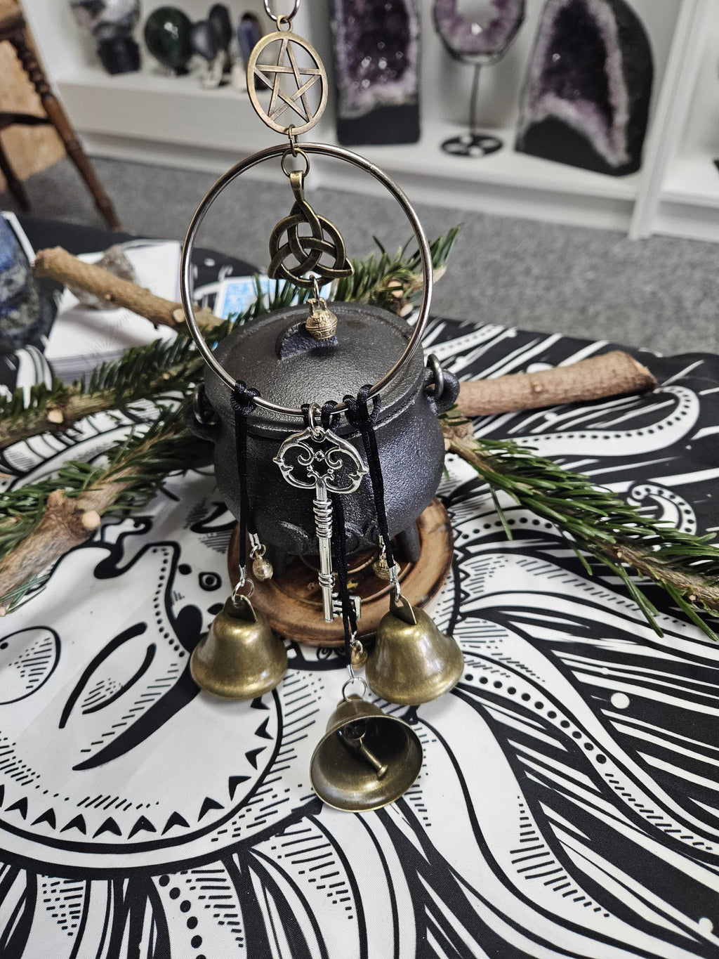 🧙‍♀️🔔Handgjorda häxklockor för att skydda hemmet