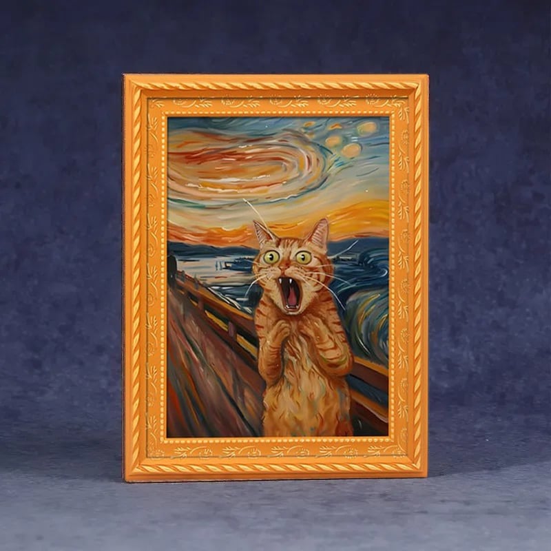 🌹 Söta kylskåpsmagneter med katter – Förtrollande kattdekorationer med ram för hemmet och kontoret 🐱✨