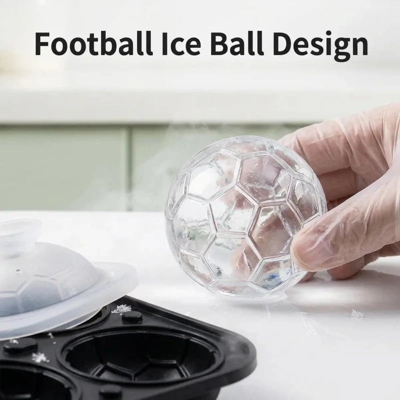 Isform i silikon i fotbollsform