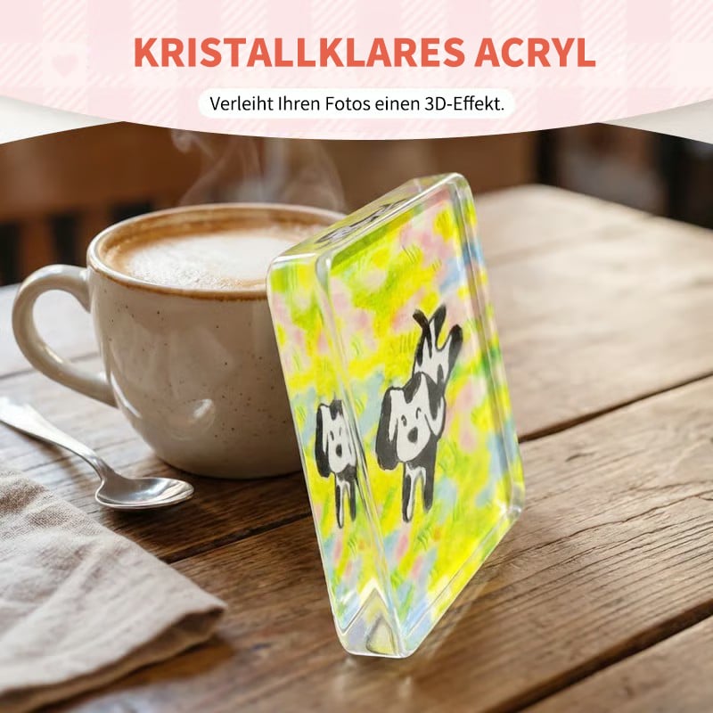 🎞✂10-pack med 5 x 5 cm stora, genomskinliga akrylmagneter för kylskåpet att göra själv, med självhäftande baksida – fyrkantiga magnetiska fotoramar med en imponerande 3D-effekt 💕