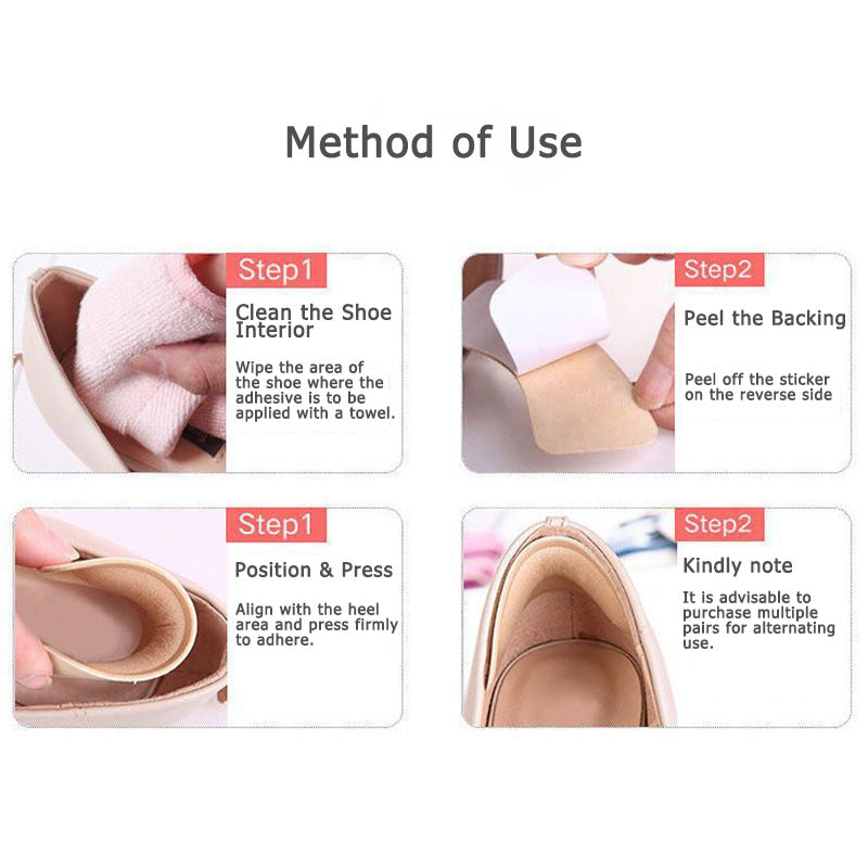 4D Anti-Blister Heel Grips - Stoppa halka och skav (8 st)