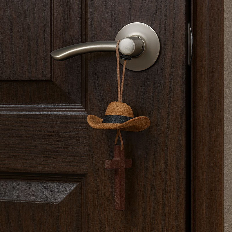 🤠 Cowboyhatt & korsbilcharm | En åktur med stil och tro 🚗✨