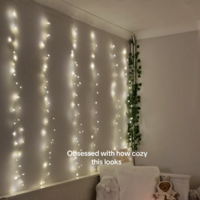 🎁Tidig julrea 49 % rabatt🎅LED-ljusslinga, USB-driven LED-ljusgardin för presentförpackning
