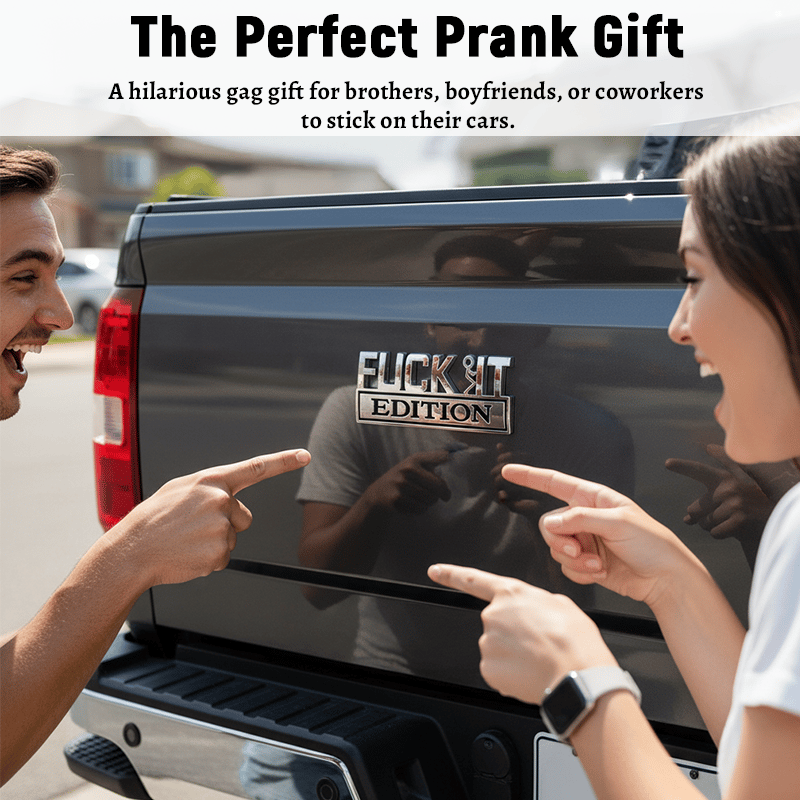 🔥Sista dagen 50 % rabatt🔥Fvck It Edition 3D-emblemklistermärke, roliga dekaler för bil, lastbil, SUV, motorcykel