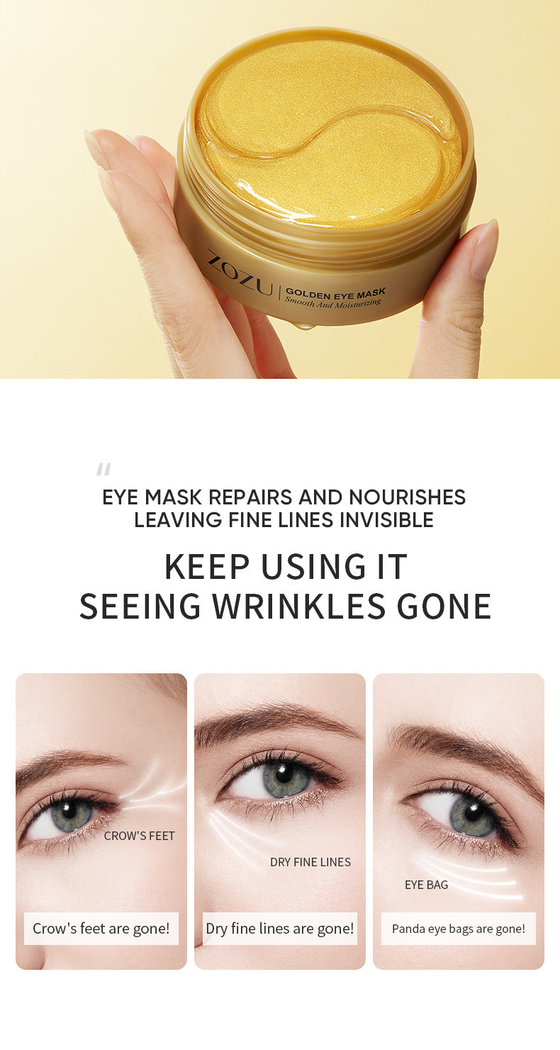 24K guld- och avokadoögonmask – motverkar åldrande av ögonen, ger dig en klarare blick