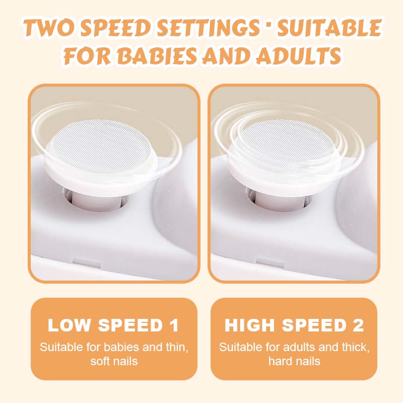 ✨ Elektrisk säker nagelklippare｜Automatisk trimning · Säker för barn · Perfekt för hela familjen