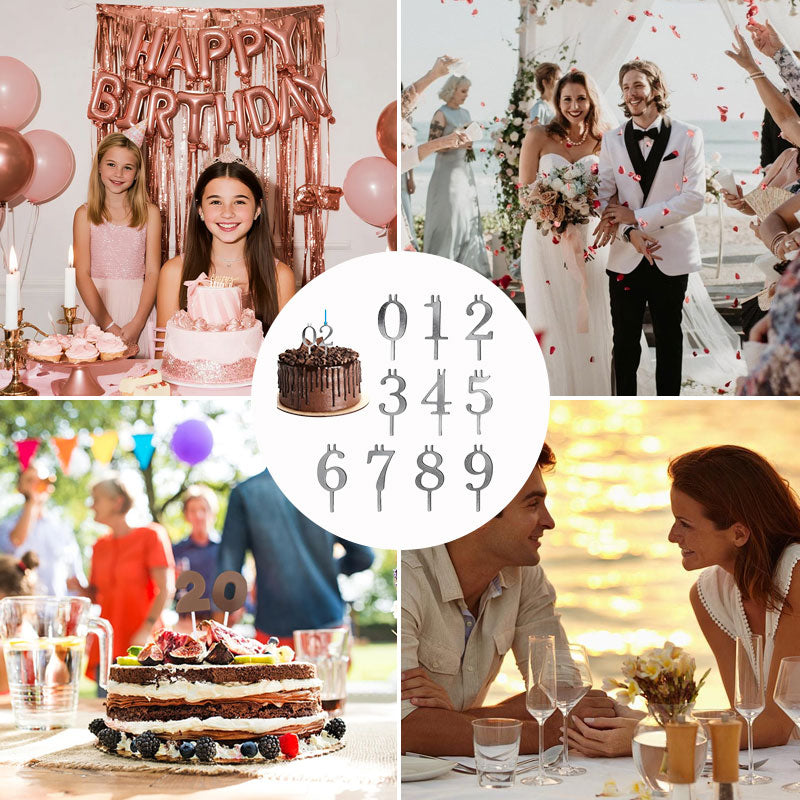 Digitalt födelsedagstårta ljuslykta set