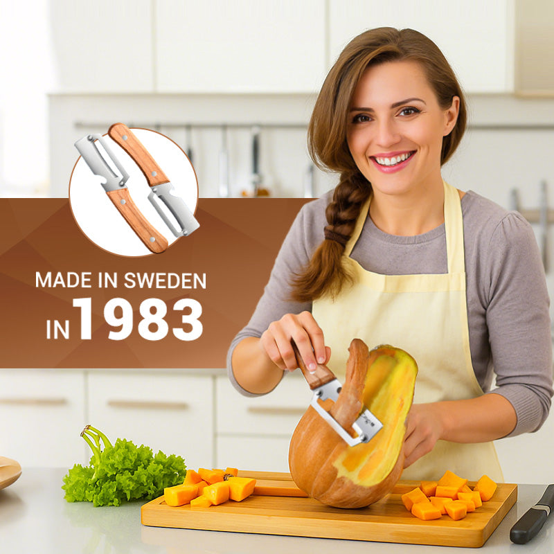 🥕 KÖP 2, FÅ 1 GRATIS! 🔥 Multifunktionell grönsaksskalare för köket - blad i rostfritt stål, ergonomiskt handtag och perfekt för frukt och grönsaker ✨