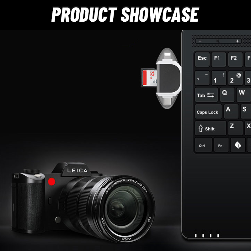 4-i-1 multifunktionell kortläsare