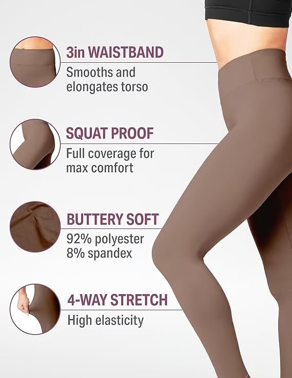 🔥Enfärgade träningsleggings för damer