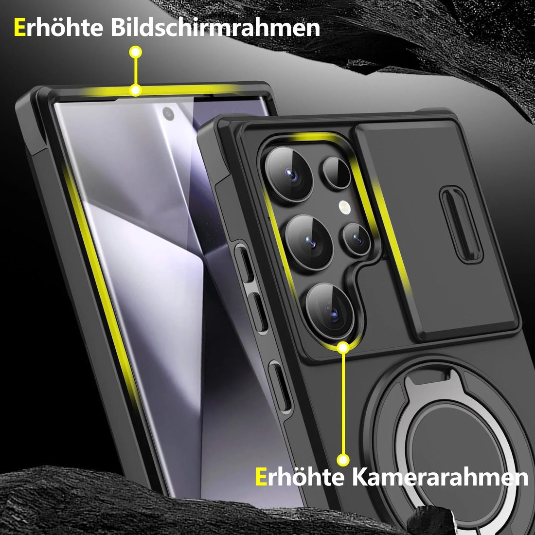 📱Premium-skyddsfodral med stativfunktion för Samsung Galaxy S-serien