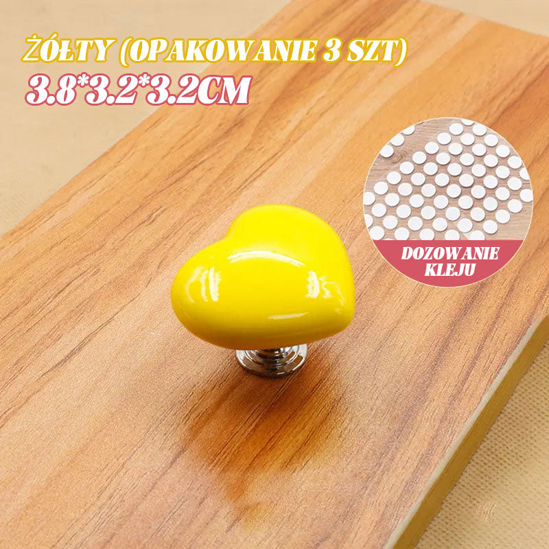 Colorful Heart-Shaped Loved Toilet Tank Press Helper.