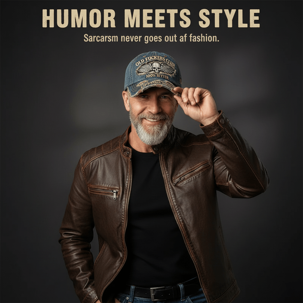 🧢Old F*ckers Club – Vintage-baseballkep