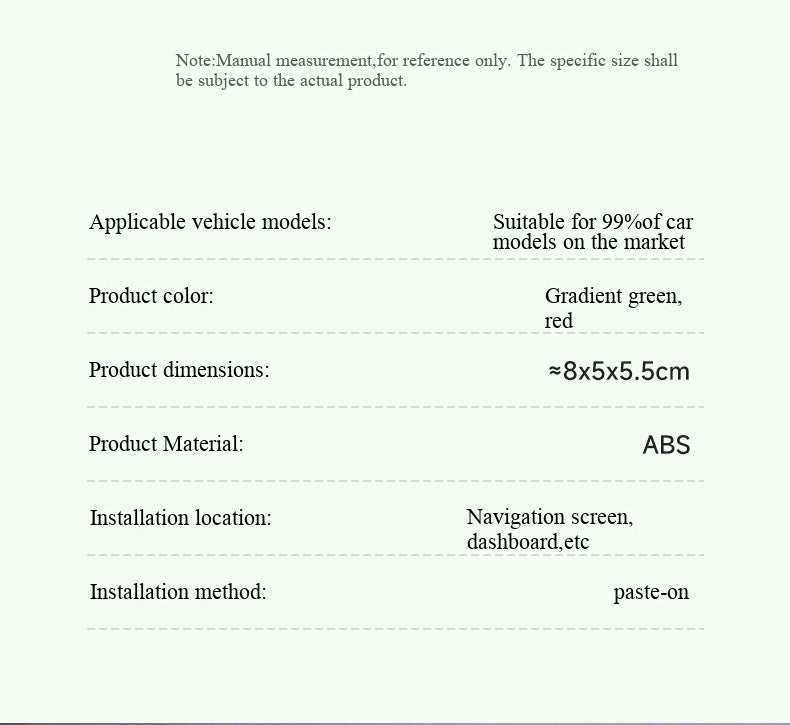 Wiggly Apple Car Decor för instrumentbrädan - Söt instrumentbrädesprydnad