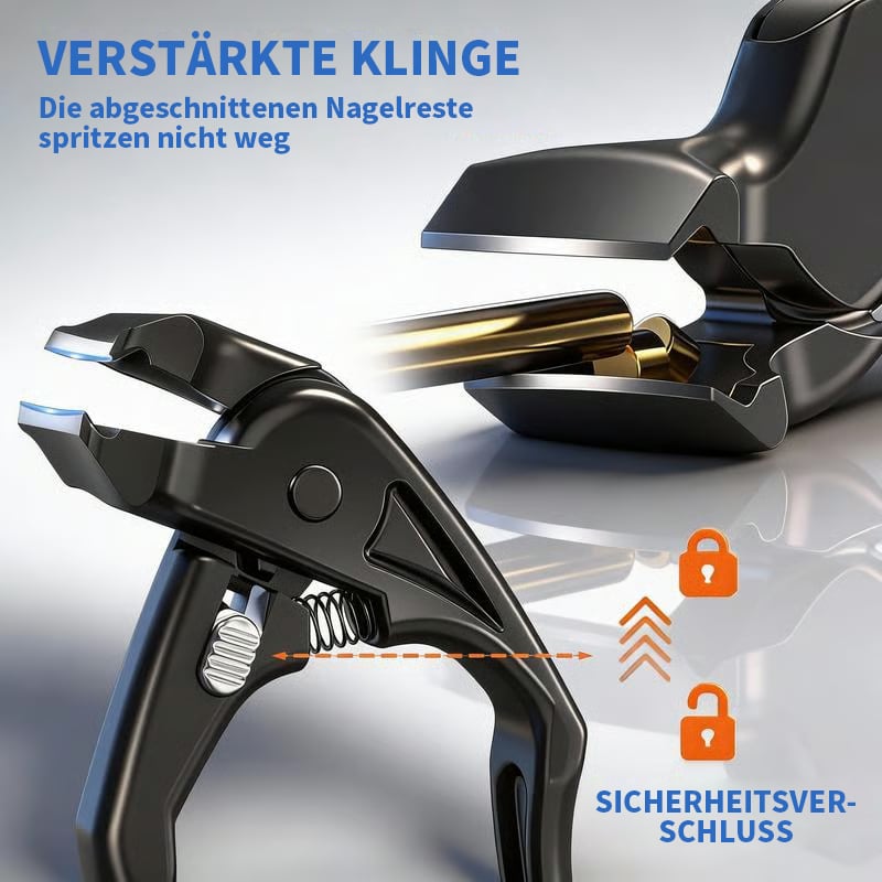 ✂️🖤Svart, böjd nagelklippare – ergonomisk och enkel för äldre❤️