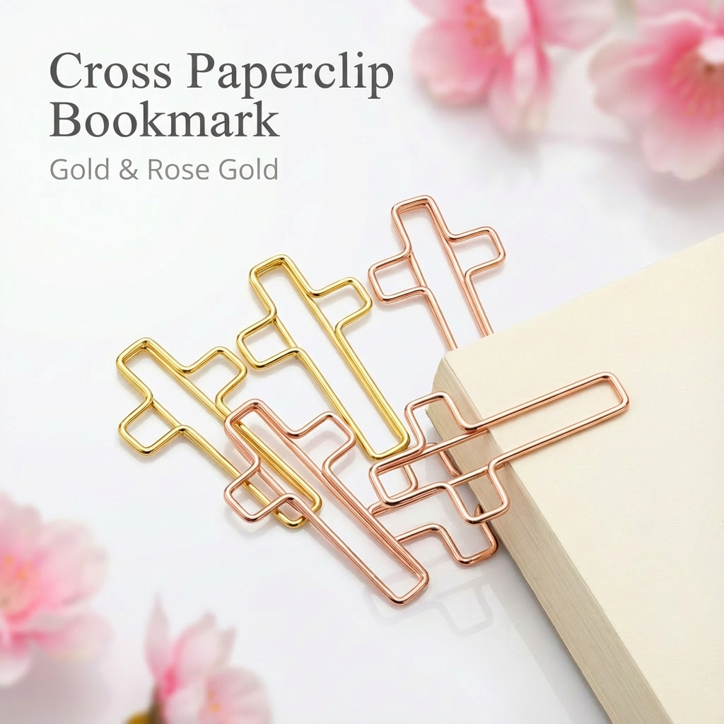 Cross Paperclip Bookmark-Spiritual & Stylish Dual-Use Accessory for Readers